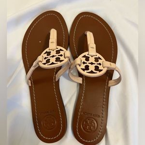 Tory Burch light pink Miller sandals